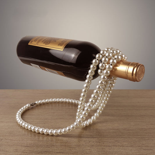 Pearl Stainless Steel Floating Wine Rack